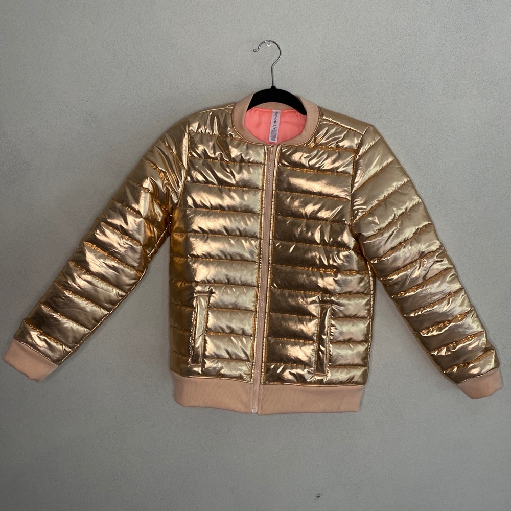 Children’s Rose Gold Puffer Coat